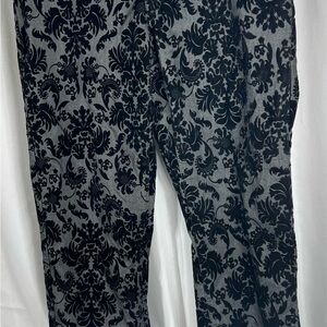 Denim 24/7 Black and Gray Straight Leg Jeans size 14W